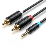 Vention BCLBF cavo audio 1 m 3.5mm TRRS 2 x RCA Nero