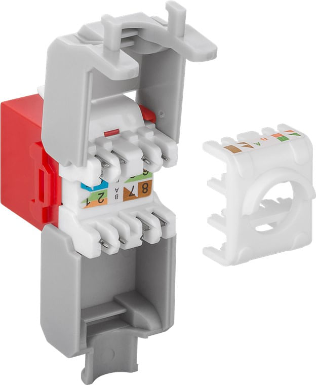 Presa-Di-Rete-Keystone-Rj45-Cat6A-Utp-Toolless-Rosso