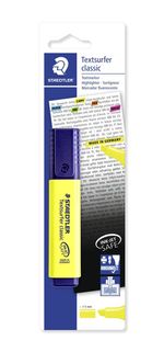 Staedtler-Textsurfer-Classic-364-Pennarello-fluorescente---Punta-a-scalpello-1---5-mm-circa---Asciugatura-rapida---Colore-giallo-fluorescente