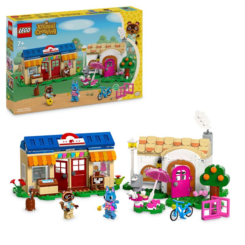 LEGO-Animal-Crossing-77050-Bottega-di-Nook-e-casa-di-Grinfia-Giochi-Creativi-per-Bambini-7--con-Negozio-e-Casa-Giocattolo