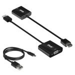 Club3D Adattatore HDMI  Collegamenti presa HDMI A e VGA  Colore nero  Adatto per audio/video  Colore nero