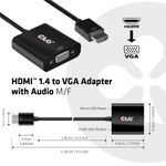 Adattatore-HDMI--Collegamenti-presa-HDMI-A-e-VGA--Colore-nero--Adatto-per-audio-video--Colore-nero