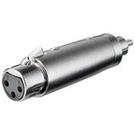 Neutra Goobay 27455 adattatore per inversione del genere dei cavi XLR RCA Argento