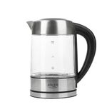 Virdulys-Kettle-Adler-AD-1247-With-electronic-control-Glass-Nerudijantis-plienas-Juodas-2600-W-1.7-L--AD-1247-