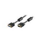 Microconnect MONGH5FB cavo VGA 5 m VGA D-Sub Nero (Full HD SVGA HD15 Extension 5m - Extension cable gold-plated - with F