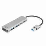 Act Hub di interfaccia ACT AC6125 USB 3.2 Gen 1 (3.1 Gen 1) Tipo A 5000 Mbit/s Grigio