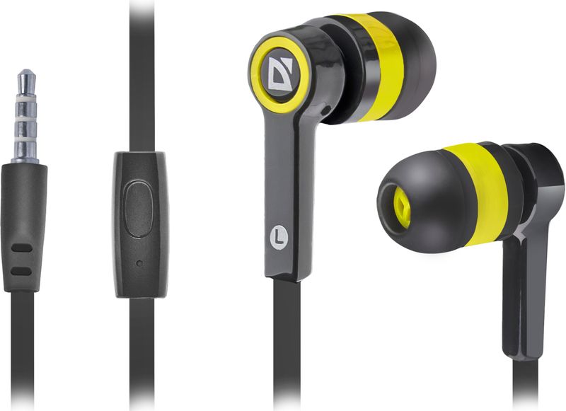 Auricolare-per-dispositivi-mobili-Defender-Pulse-420-nero---giallo-in-ear