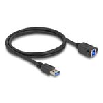 DeLOCK Cavo USB 5 Gbps da USB Tipo-A maschio per USB Tipo-B femmina per installazione 1 m nero