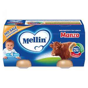 mellin manzo - omogeneizzato con carne di manzo e farina di riso.