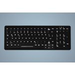 Cherry Hygiene Backlit Compact Keyboard with NumPad Fully Sealed Watertight - Corded - QWERTY - Black