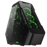 Jonsbo TR03-G BLACK computer case Cubo Nero (Jonsbo TR03 Black tempered glass front panel/Window Triangular Case)