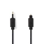 Nedis CAGP25100BK20 cavo audio 2 m TOSLINK 3.5mm Nero (Nedis Optical audio cable 2m - Black)