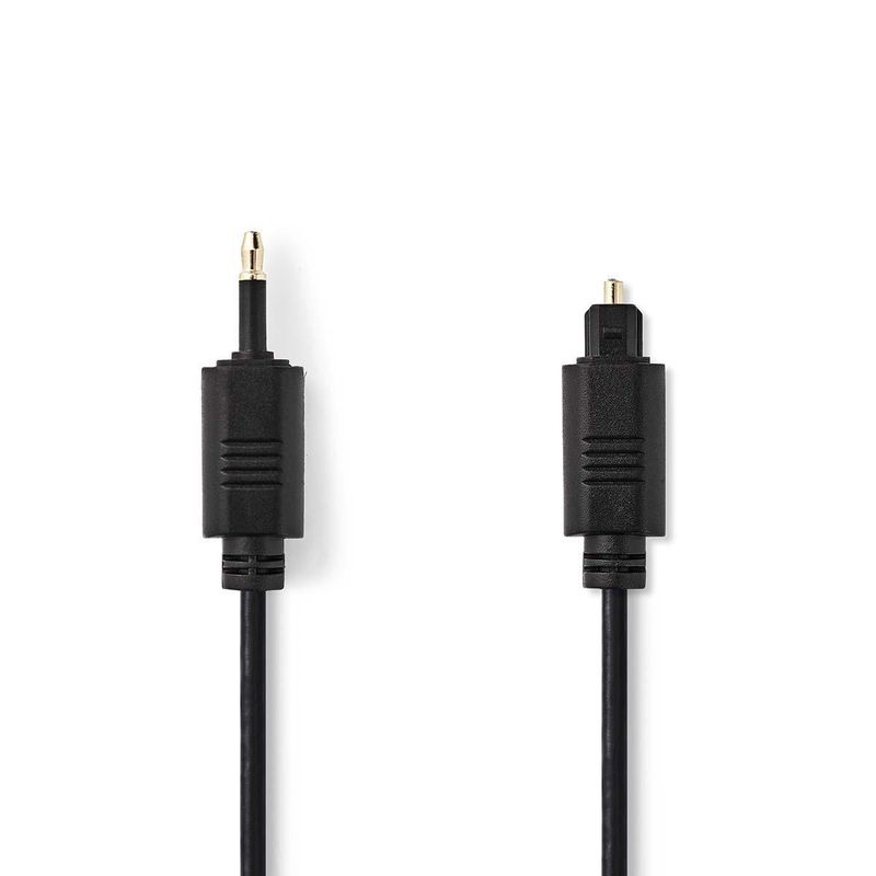 Nedis-CAGP25100BK20-cavo-audio-2-m-TOSLINK-3.5mm-Nero--Nedis-Optical-audio-cable-2m---Black-