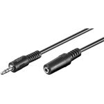 Link Cavo Stereo Jack 3.5 Mm. Prolunga Scheda Audio Per Cuffie/Casse Maschio/Femmina Mt. 10