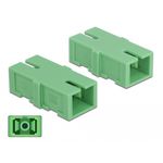 DeLOCK - Accoppiatore di rete - SC single mode (W) a SC single mode (W) - fibra ottica - verde (confezione da 4) (85923)