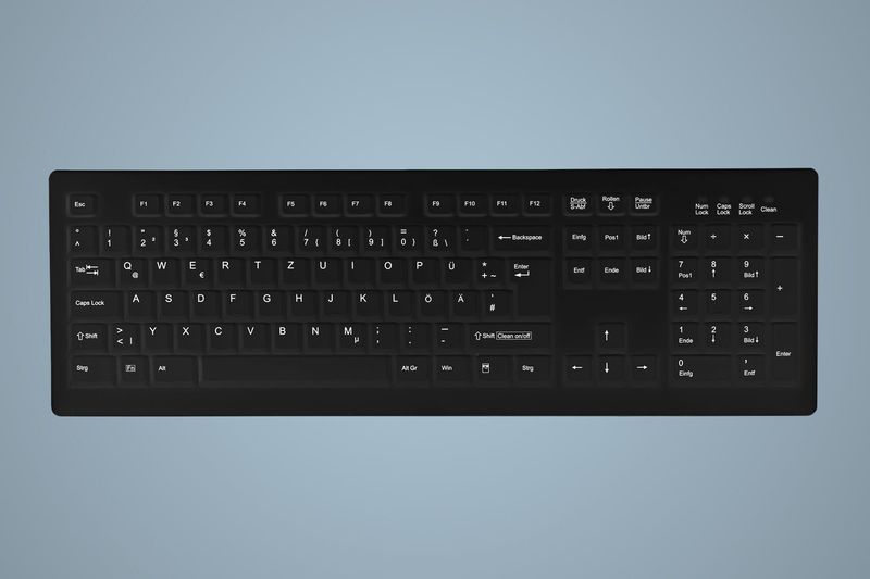 Hygiene-Desktop-Keyboard-Sealed---Corded---QWERTY---Black