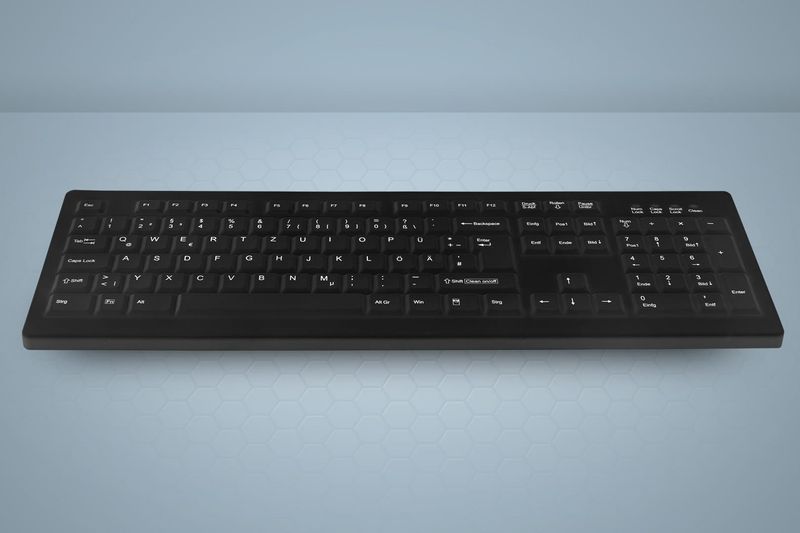 Hygiene-Desktop-Keyboard-Sealed---Corded---QWERTY---Black