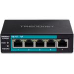 Trendnet-TE-FP051-switch-di-rete-Non-gestito-Fast-Ethernet-10-100-Supporto-Power-over-Ethernet-PoE-Nero--5-Port-Fast-Eth