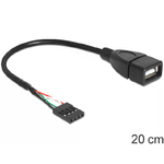 Neutra Cavo Usb 2.0 Connettore Femmina - 4 Pin Per Piastra Madre Cm. 20