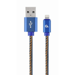 Techmade Cablexpert CC-USB2J-AMLM-1M-BL cavo Lightning Blu