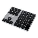 LogiLink ID0187 tastierino numerico Universale Bluetooth Alluminio Nero (LogiLink Wireless Numbered Keyboard with Arrow