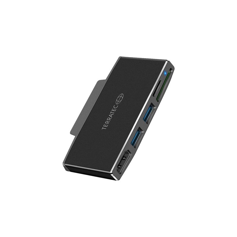 Terratec-CONNECT-Go1---Nero---MMC---MicroSD--TransFlash----SD---5-Gbit-s---4K-Ultra-HD---3840-x-2160-pixel---Alluminio--