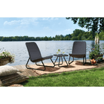 Keter Allibert Rio Patio set mobili da esterno Nero, Grigio