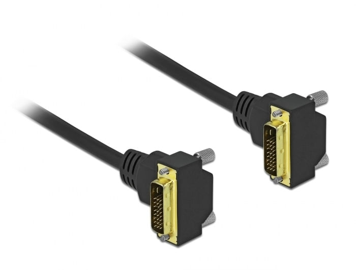 DeLOCK---DVI-Kabel---Dual-Link---DVI-D--M--gewinkelt-bis-DVI-D--M--gewinkelt---20m---Daumenschrauben-hauchvergoldete-K