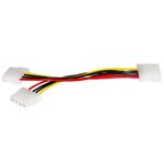 Link Cavo Sdoppiatore Alimentazione 1 X Molex Maschio - 2 X Molex Femmina Cm 15