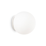 Ideal Lux Applique Moderna Mapa Vetro Bianco 1 Luce E27 D30Cm