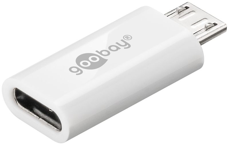 Goobay-55550-adattatore-per-inversione-del-genere-dei-cavi-USB-Micro-B-USB-C-Bianco--Goobay-Micro-USB-till-USB-C-OTG-ada