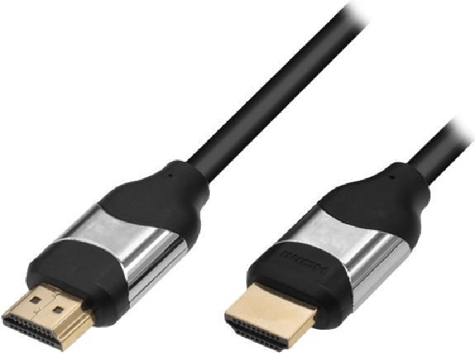 M-Cab-6060021-cavo-HDMI-1-m-HDMI-tipo-A-Standard-Argento-Nero--HDMI-CABLE-4K60HZ-1M-PROF---HDMI-2.0-HI-SPEED-W-E-BLACK-