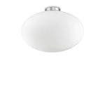 Ideal Lux Plafoniera Moderna Candy Vetro Bianco 1 Luce E27