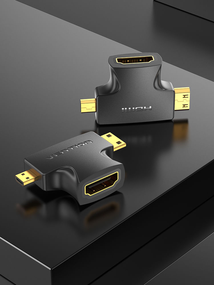 Vention-AGFB0-adattatore-per-inversione-del-genere-dei-cavi-Mini-HDMI-Micro-HDMI-HDMI-Nero