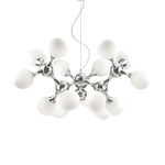 Ideal Lux Sospensione Contemporanea Nodi Metallo Bianco 15 Luci E14