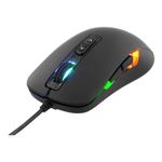 DELTACO GAMING - Mouse - ottico - 7 pulsanti - cablato - USB - nero