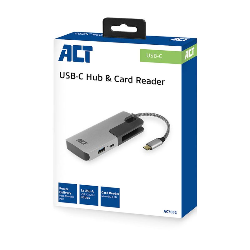 ACT-AC7052-Porta-USB-C-Hub-3-con-lettore-di-schede-e-pass-through-PD