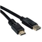 ROLINE 11.04.5776 cavo e adattatore video 7,5 m HDMI tipo A (Standard) DisplayPort Nero