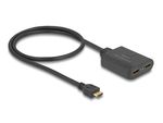 Delock-Splitter-HDMI-da-1-ingresso-HDMI-a-2-uscite-HDMI-4K-60-Hz-con-downscaler