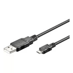 Link Goobay USB micro-B 060, 0.60m cavo USB 0,6 m Micro-USB B USB A Nero