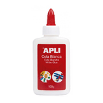 Apli White Colla Liquida 100g - Applicatore di Punta - Senza Solventi e Atossico - Adatto per Uso Scolastico