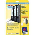 Avery File Folder Labels - etichette per cartelle - bianco - 192 x 38 mm 100 etichetta(e) (25 fogli x 7) (L4760-25)