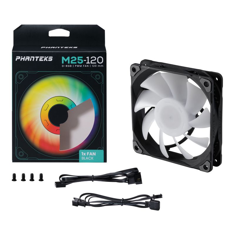 Phanteks-M25-120mm-D-RGB-PWM-High-Airflow-Chassis-Fan---Black