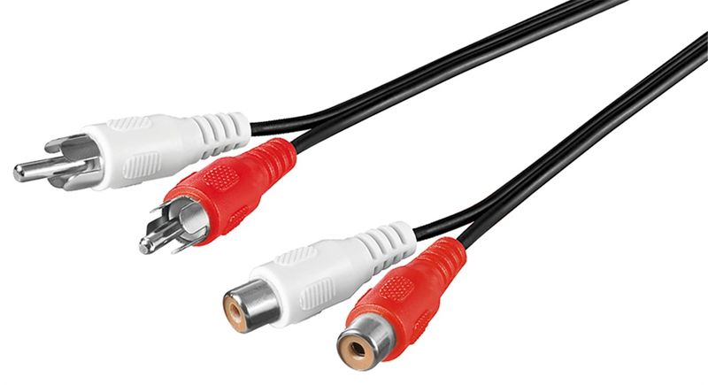 Cavo-Audio-Video-2-Connettori-Rca-Maschio-Femmina-Mt.-150