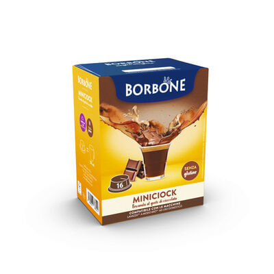 CIOCCOLATA-CAFFE-BORBONE-MINICIOK---16-CAPSULE-COMPATIBILI-A-MODO-MIO-da-8g