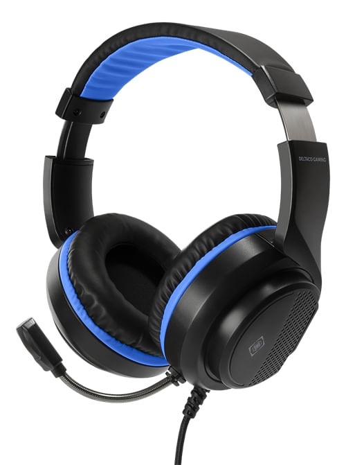 Deltaco-GAM-127-cuffia-e-auricolare-Cablato-Casco-Giocare-Nero-Blu--Deltaco-Gaming-Headset-for-PlayStation-5---Black-Blu