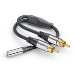 Cavo-adattatore-audio-PureLink-sonero-2x-RCA-a-35-mm-da-025-m