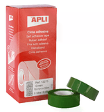 Nastro-adesivo-Apli-Green-19-mm-x-33-m---Resistente-agli-strappi---Facile-da-tagliare---Adesivo-verde-di-alta-qualita