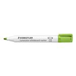 Staedtler Lumocolor 351 Pennarello per Lavagna - Punta Rotonda - Linea 2mm - Cappuccio con Clip - Colore Verde Lime