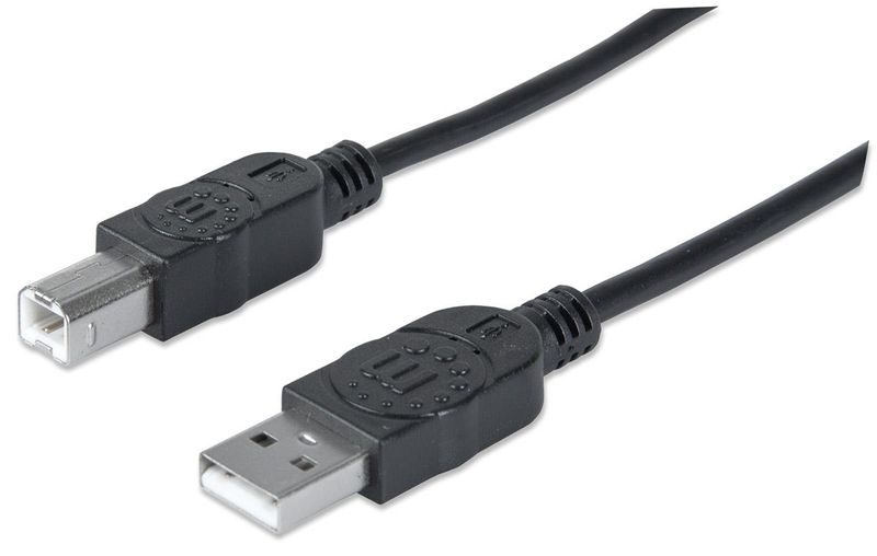 Manhattan-USB-A-USB-B-1m-cavo-USB-USB-2.0-Nero--USB-A-TO-USB-B-CABLE-1M----MALE-MALE-480MBPS-USB-2.0-BLCK-